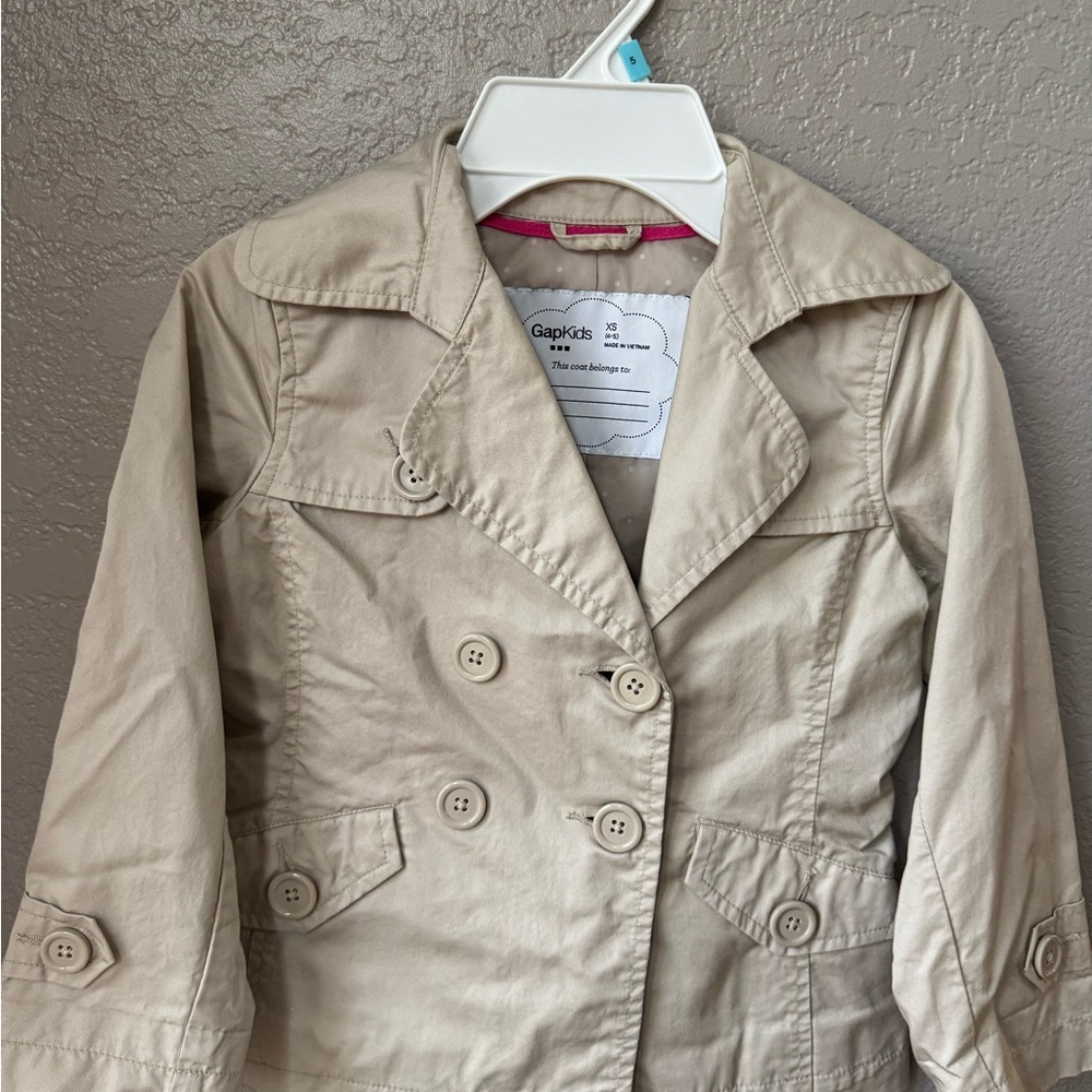 GAP Kids Cream Pea Coat